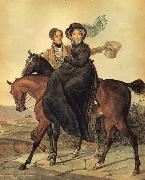 Karl Briullov Portait of Kirrill and Maria Naryshkin oil painting on canvas